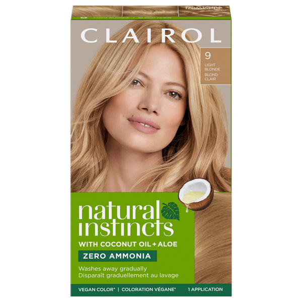 Clairol Natural Instincts Semi-Permanent Hair Color Light Blonde 9