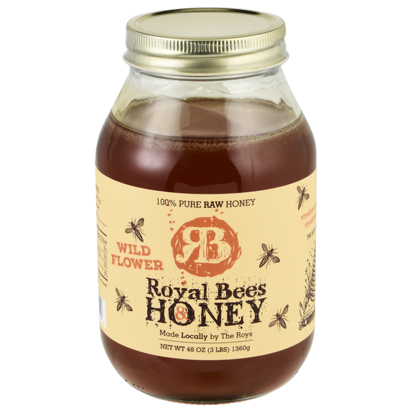 Royal Bees & Honey 100% Pure Raw Wild Flower Honey