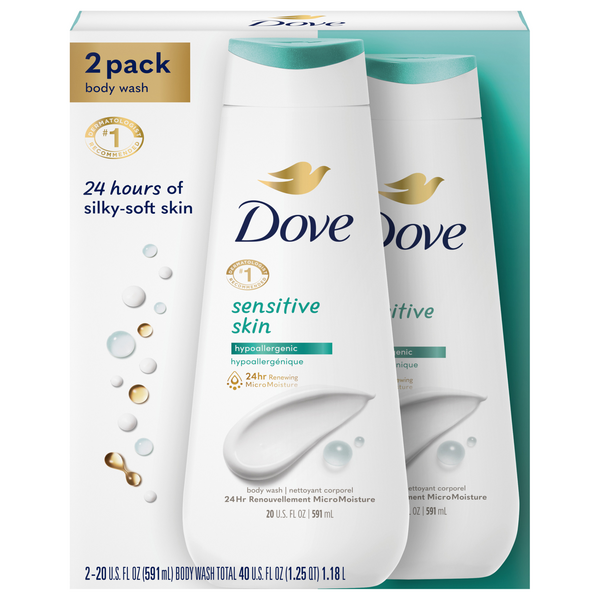 Save on Dove Sensitive Skin Body Wash 2 ct Order Online Delivery