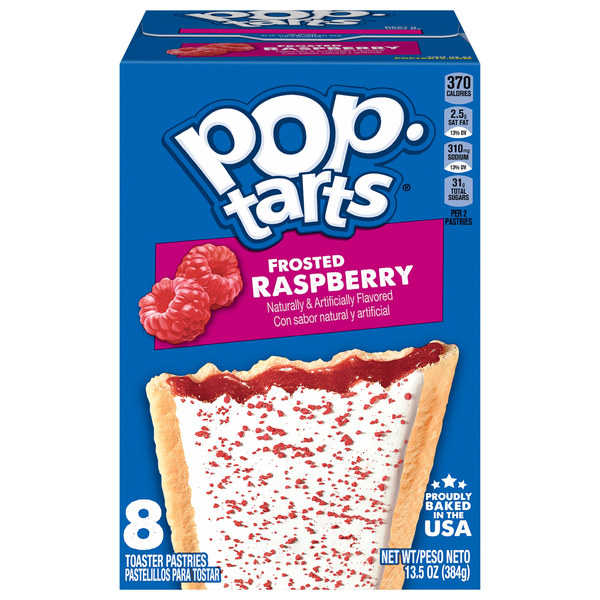 Pop-Tarts Frosted Raspberry Toaster Pastries - 8 ct