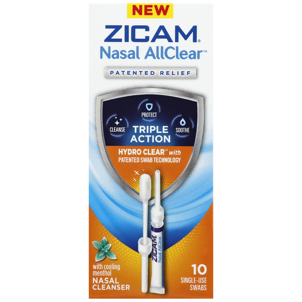Save On Zicam Nasal All Clear Nasal Cleaner Swabs Order Online Delivery