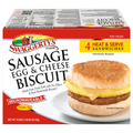 Swaggerty's Farm Sausage Egg & Cheese Biscuit Sandwiches - 4 ct