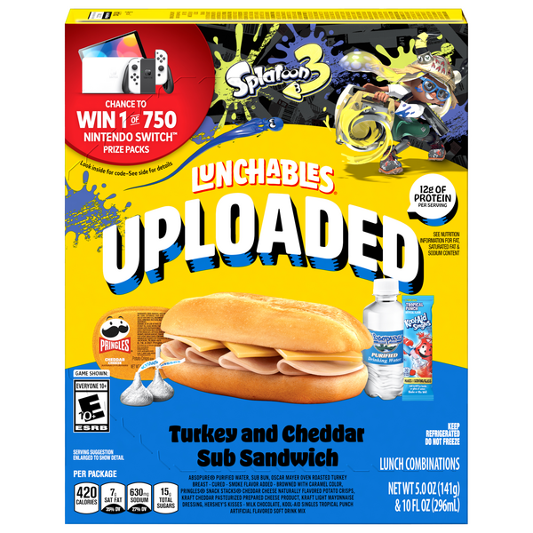 Lunchables Uploaded Sub Sandwich Turkey & Cheddar