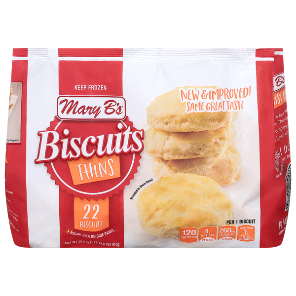 Mary B's Biscuits Thins - 22 ct Frozen
