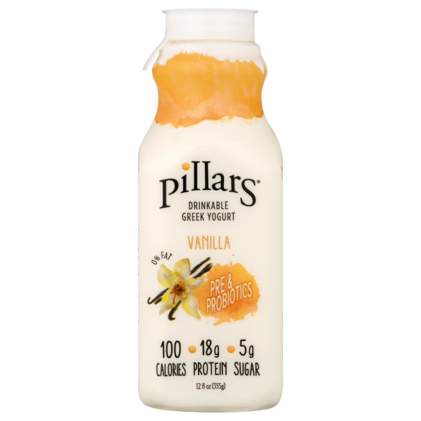 Pillars Drinkable Greek Yogurt Mixed Berry Pre Probiotics, 49 OFF