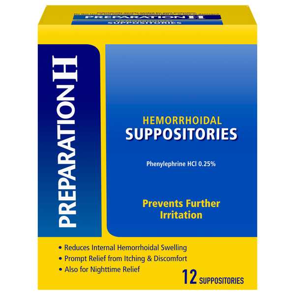Preparation H Hemorrhoidal Suppositories