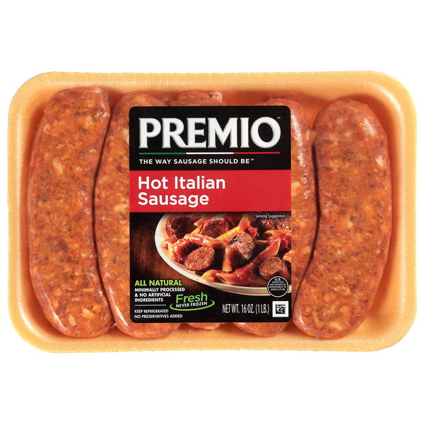 Premio Hot Italian Sausage - 5 ct