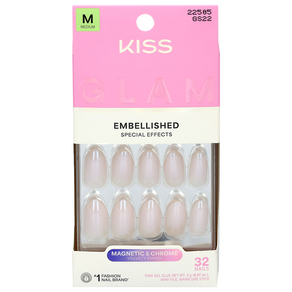 Kiss Glam Embellished Nails Medium Length Dive