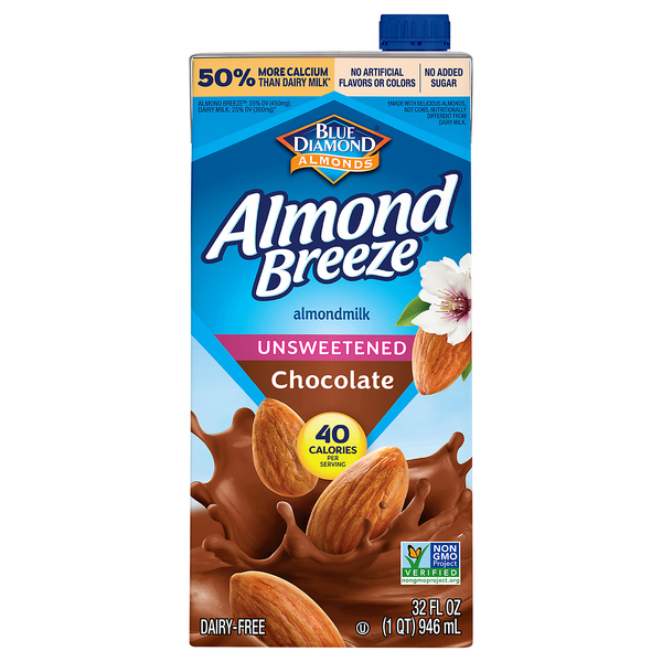 Almond Breeze Chocolate Almondmilk Unsweetened Non-Refrig