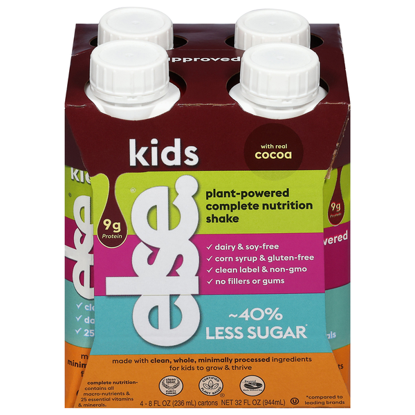 Else Kids Plant-Powered Cocoa Complete Nutrition Shake - 4 pk