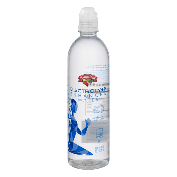 Hannaford Electroly+E Enhanced Vaopr Distilled Water