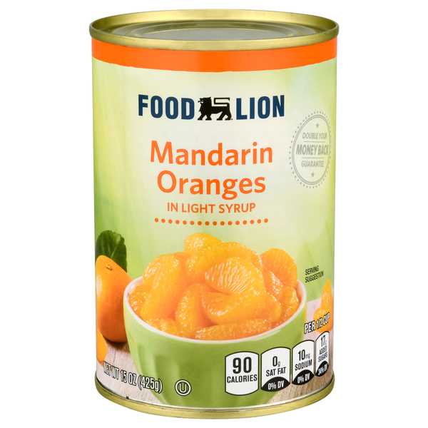 Food Lion Mandarin Oranges in Light Syrup