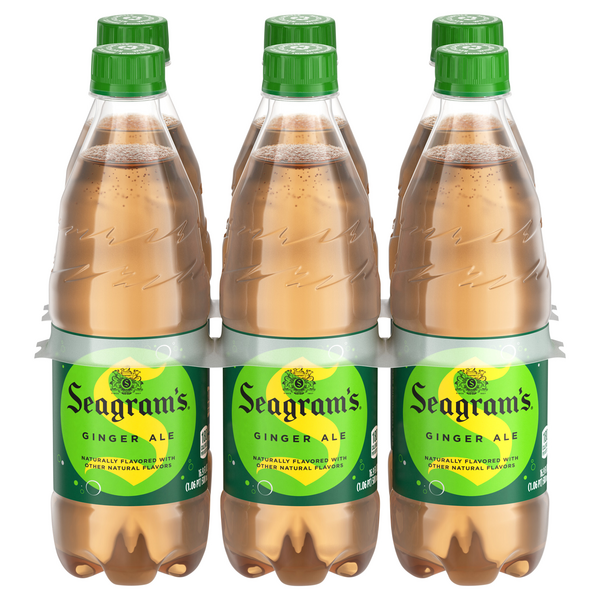 Seagram's Caffeine Free Ginger Ale Soda - 6 pk