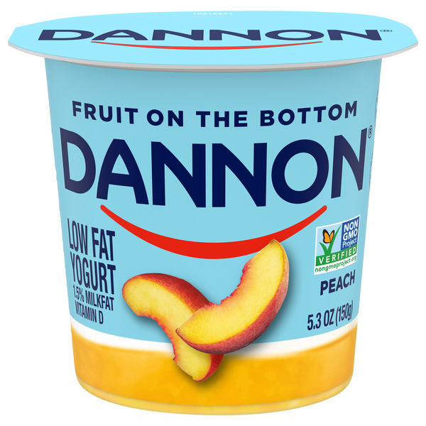 Dannon Fruit on the Bottom Low Fat Peach Yogurt Cup
