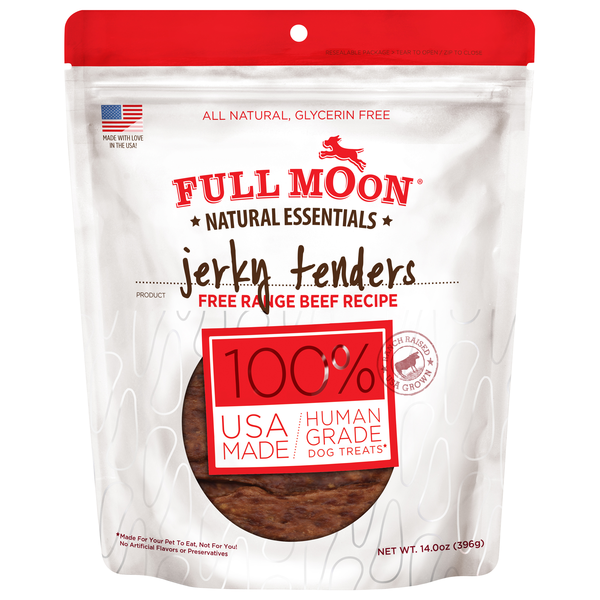 Full Moon Natural Beef Recipe Jerky Tenders Dog Treats