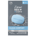 Dove Men+Care Clean Comfort 3-in-1 Body & Face Soap Bar - 6 ct