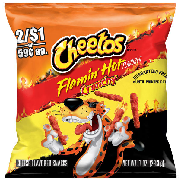 Cheetos Crunchy Flamin' Hot Cheese Flavored Snacks