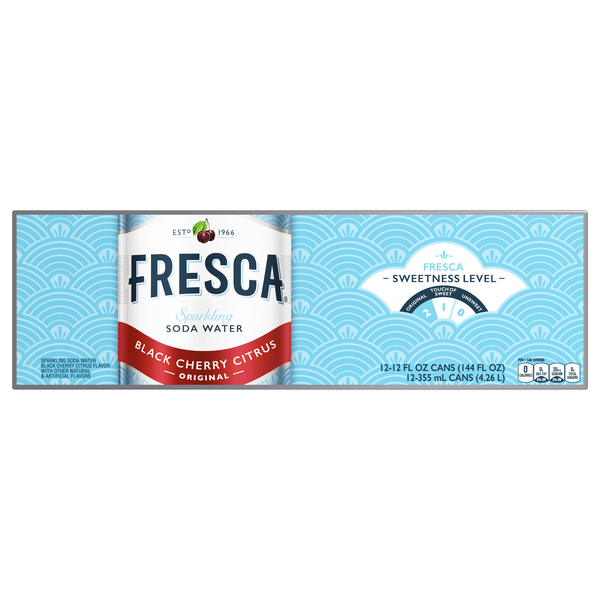 Fresca Sparkling Black Cherry Citrus Soda - 12 pk