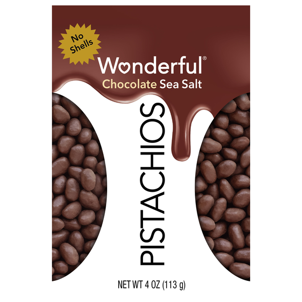 Wonderful Chocolate Sea Salt Pistachios No Shells