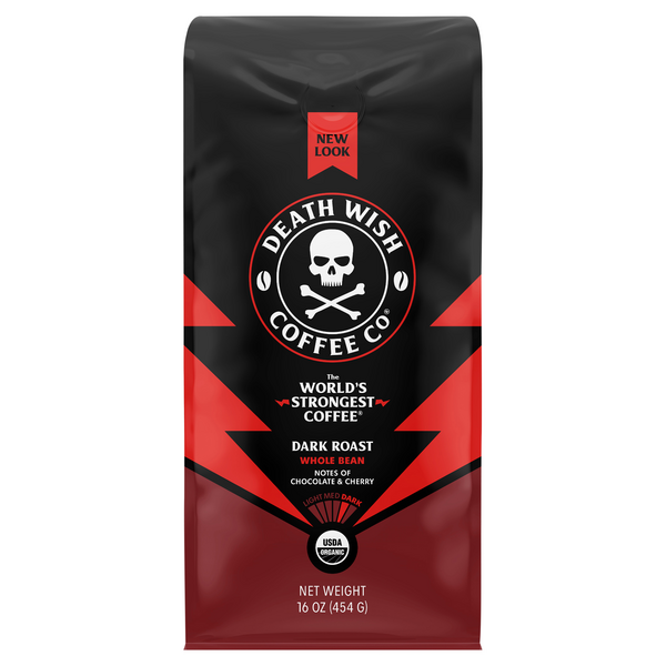 Death Wish Organic Dark Roast Whole Bean Coffee