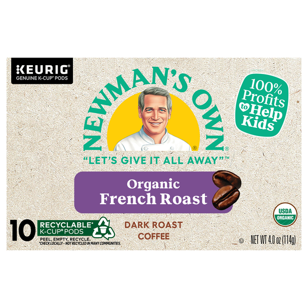 Newman's Own Organic French Dark Roast Coffee K-Cup Pods
