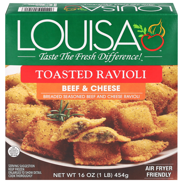 Louisa Beef & Cheese Toasted Ravioli Frozen