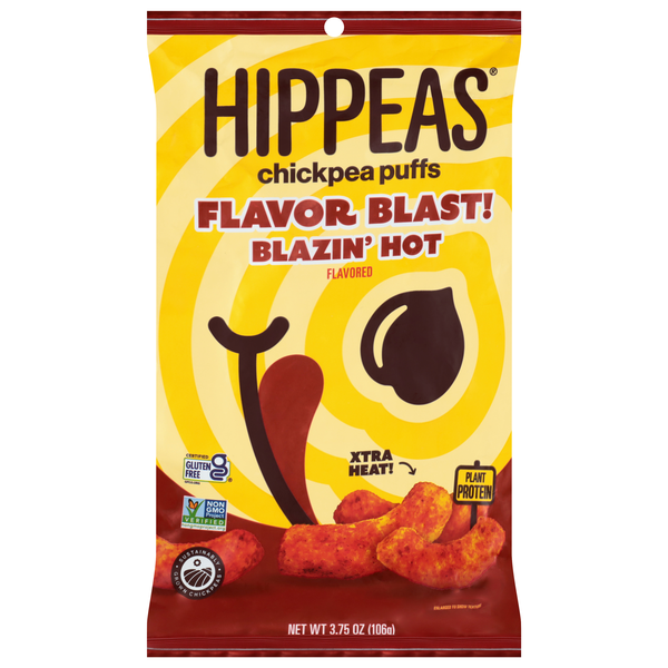 Hippeas Gluten Free Flavor Blast Blazin' Hot Chickpea Puffs