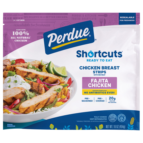 Perdue Short Cuts Fajitas Grilled Chicken Breast Strips Family Size Fresh