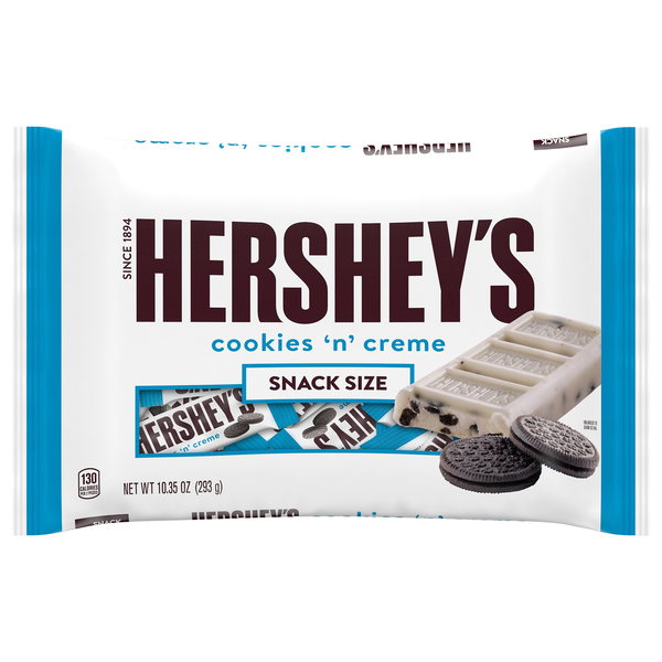Save on Hershey's Cookies 'n' Cream Candy Bars Snack Size Order Online