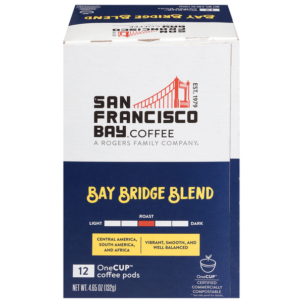 San Francisco Bay Bay Bridge Blend Medium Roast OneCUP Coffee Pods
