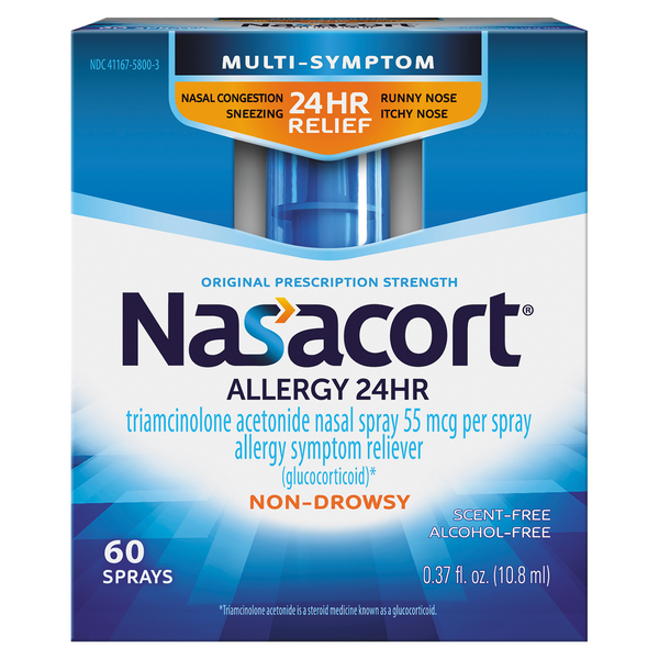 Nasacort Allergy 24HR Multi-Symptom Nasal Spray 60 Sprays