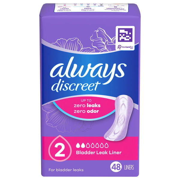 Always Discreet Bladder Leak Liners