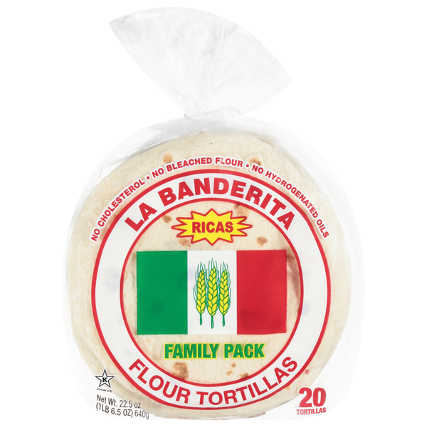 La Banderita Ricas Flour Tortillas Family Pack 6 Inch - 20 ct
