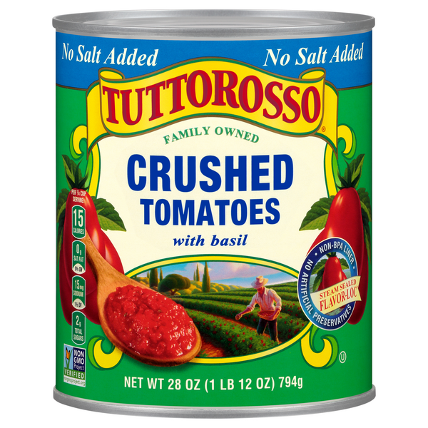 Save on Tuttorosso Tomatoes Crushed with Basil No Salt Added Order Online Delivery MARTIN'S