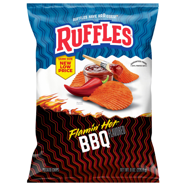 Ruffles Flamin' Hot BBQ Potato Chips