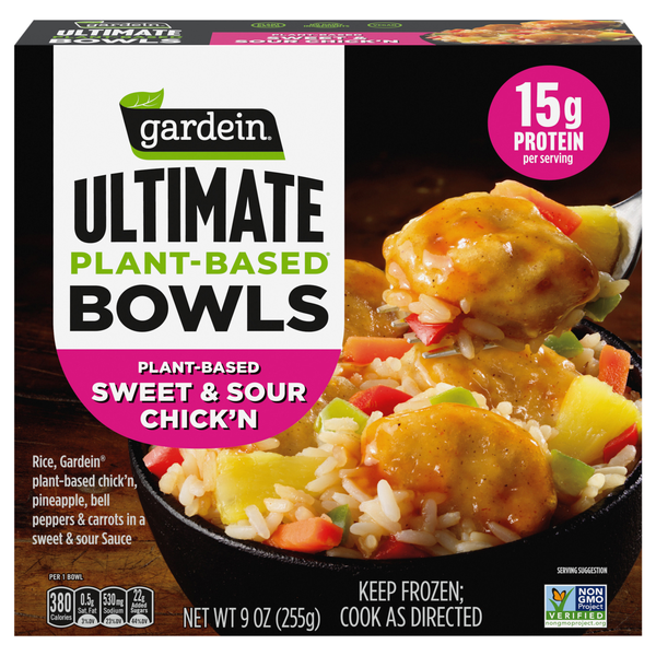 Gardein Ultimate Plant-Based Bowls Sweet & Sour Chick'n Frozen Meal