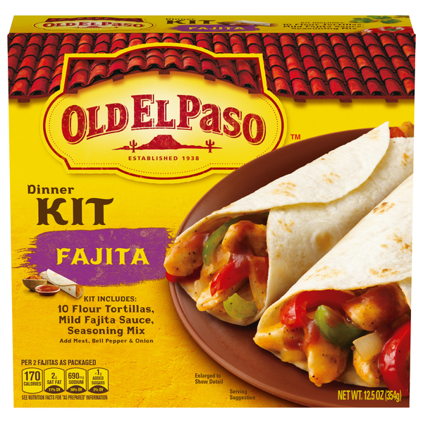Old El Paso Fajita Dinner Kit - 10 ct