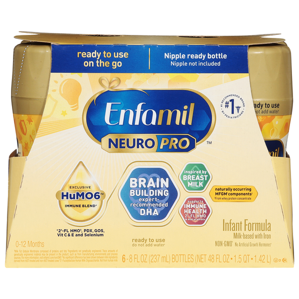 Enfamil NeuroPro Ready To Use Infant Formula with Iron - 6 pk