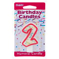 Culpitt Red Numeral Birthday Candle #2