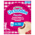 Smucker's Uncrustables Peanut Butter & Raspberry Spread Sandwich - 10 ct
