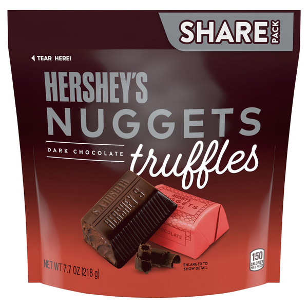 Hershey's Nuggets Dark Chocolate Truffles Candy Share Pack