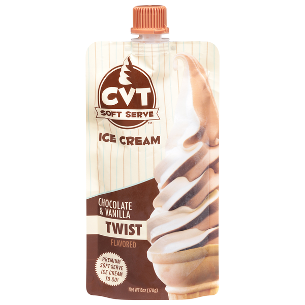 CVT Soft Serve Chocolate & Vanilla Twist Flavored Ice Cream