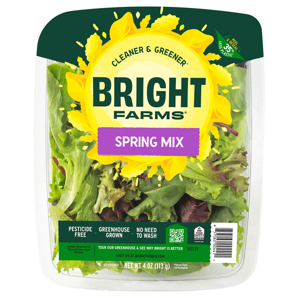 Save on BrightFarms Spring Mix Lettuce Salad Locally Grown Order Online