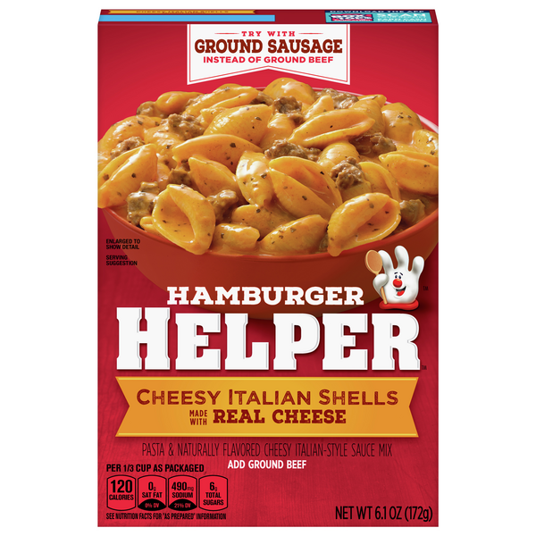 Save on Hamburger Helper Cheesy Italian Shells Order Online Delivery GIANT