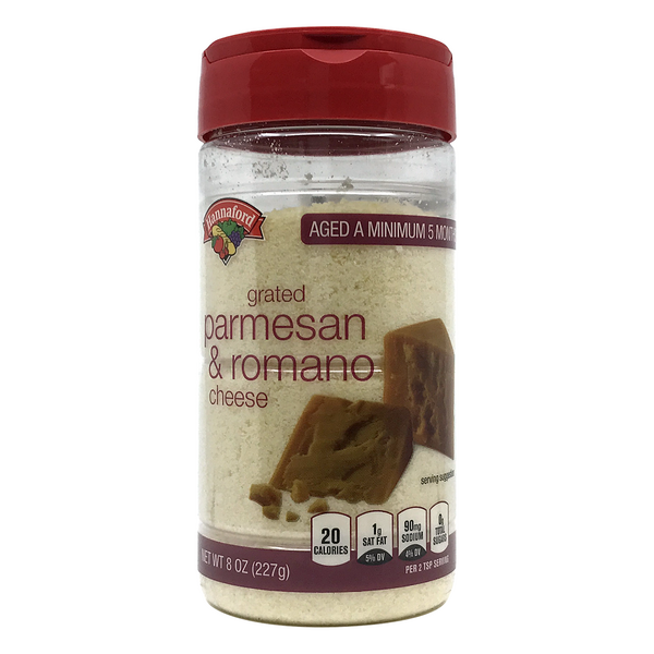 Hannaford Grated Aged Parmesan & Romano Cheese