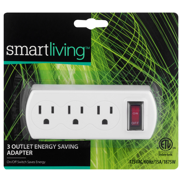 Smart Living 3 Outlet Energy Saving Adapter