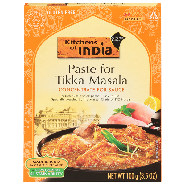 Kitchens of India Gluten Free Medium Paste for Tikka Masala