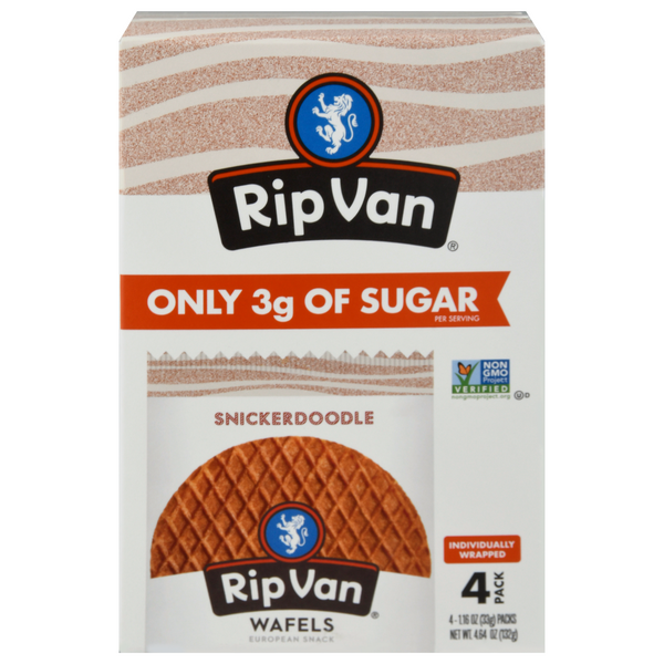 Rip Van Snickerdoodle Wafels Snack - 4 ct