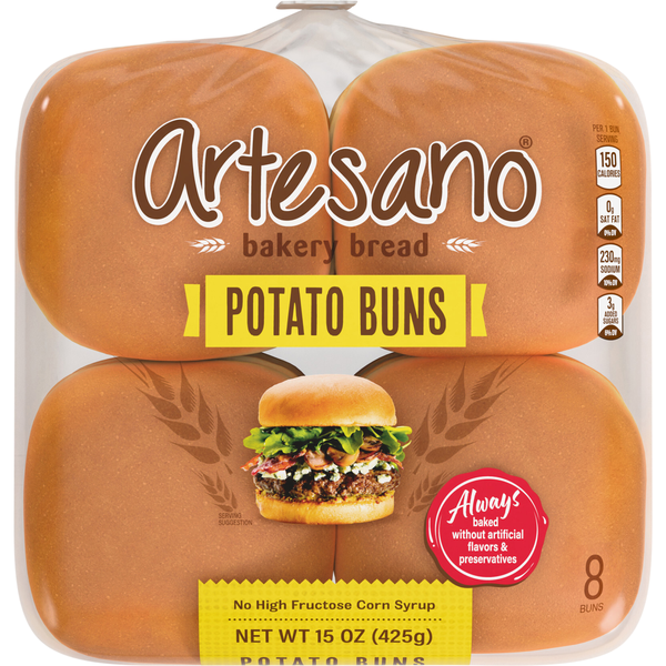 Sara Lee Artesano Potato Buns - 8 ct