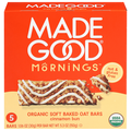 Made Good Mornings Organic Gluten Free Cinnamon Bun Oat Bars - 5 ct